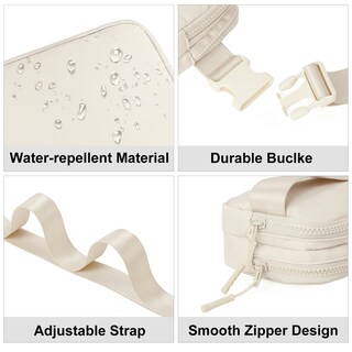 Foto 4 | Foto 4 | Riñonera Pequeña Fanny Pack Cluci Para Mujer, Nailon, Color Negro - Venta Internacional.