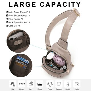 Foto 4 | Foto 4 | Bandolera Cluci Small Para Mujer De Piel Vegana Con Bandolera - Venta Internacional.