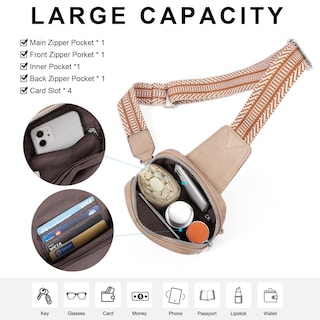 Foto 3 | Foto 3 | Bolso Bandolera Cluci 2024 De Piel Vegana Para Mujer - Venta Internacional.