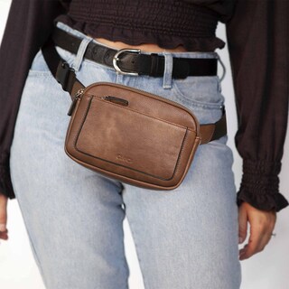 Foto 2 | Foto 2 | Riñonera Cluci De Piel Vegana Para Mujer, Color Negro, De Fanny Pack - Venta Internacional.