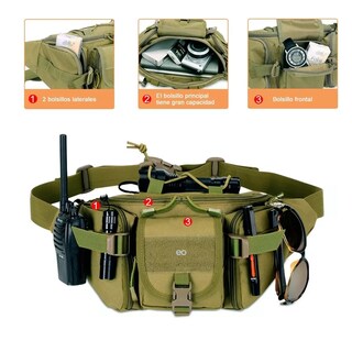Foto 3 | Foto 3 | Cangurera Impermeable Riñonera Deportiva Eo Safe Imports Esi-10127-1 Verde