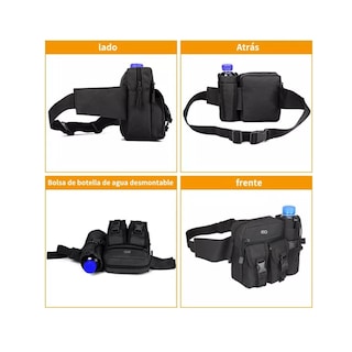Foto 3 | Foto 3 | Riñonera Deportiva Impermeable Para Hombres Canguro Táctico Eo Safe Imports Esi-11064-1 Negro