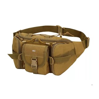 Foto 1 | Foto 1 | Cangurera Tactica Militar Impermeable Riñonera Deportiva Eo Safe Imports Esi-10126-1 Marro