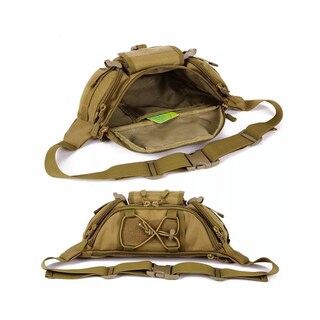 Foto 3 | Foto 3 | Cangurera Tactica Militar Impermeable Riñonera Deportiva Eo Safe Imports Esi-10126-1 Marro