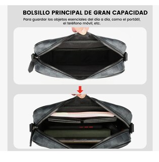 Foto 4 | Foto 4 | Bolso Xtellar Crossbody Hombre Bandolera De Cuero Para Lujo Moderno