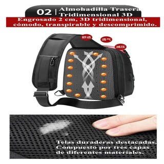 Foto 3 | Foto 3 | Mochila Cruzada Bandolera Para Hombre Hombro Carga Usb Belug, Negro