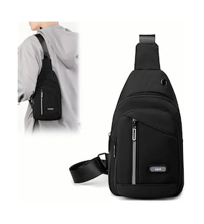 Foto 3 | Foto 3 | Mochila Mensajero Impermeable Multifunción Cruzada Hombro Lab.g Negro