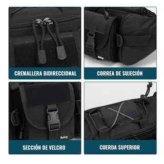 Foto 3 | Foto 3 | Cangurera Táctica Militar Impermeable Riñonera Deportiva Belug, Negro