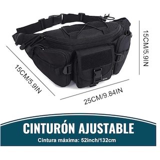 Foto 4 | Foto 4 | Cangurera Táctica Militar Impermeable Riñonera Deportiva Belug, Negro