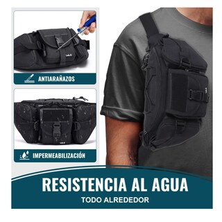 Foto 2 | Foto 2 | Cangurera Táctica Militar Impermeable Riñonera Deportiva Lab.g, Negro