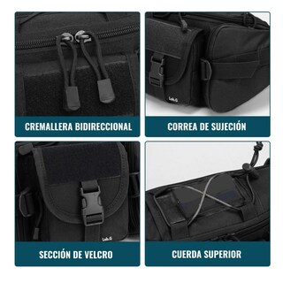 Foto 5 | Foto 5 | Cangurera Táctica Militar Impermeable Riñonera Deportiva Lab.g, Negro