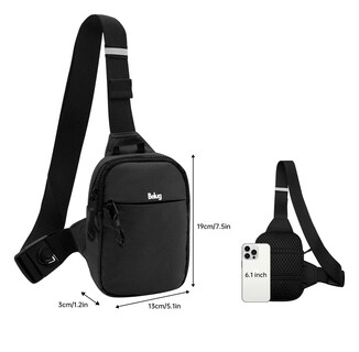 Foto 3 | Foto 3 | ''bolsa De Pecho Impermeable Moda Calidad Unisex Negro ''