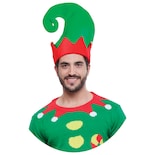 Gorro Bota Verde Duende Rev Sombrero De Duende Ayudante De Santa, Único Tamaño Ideal Festivales Y Navidad