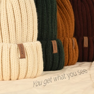 Foto 5 | Foto 5 | Gorro De Punto De Invierno Furtalk Para Mujer Con Pompón De Piel Sintética - Venta Internacional.