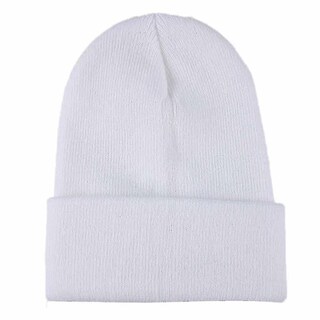 Foto 1 | Foto 1 | Gorro De Punto Holgado Para Mujer Estilo Hip Hop Blanco - Venta Internacional.