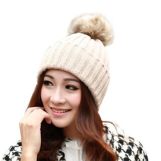 Foto 4 | Foto 4 | Gorro Huoguo Para Mujer  Tejido Cálido Para Invierno  Con Forma De Conejito - Venta Internacional.