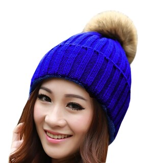 Foto 1 | Foto 1 | Gorro Huoguo Para Mujer Tejido Cálido Para Invierno Con Forma De Conejito - Venta Internacional.