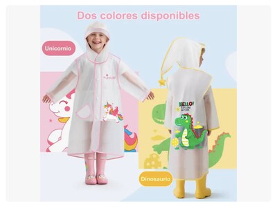 Foto 3 | Foto 3 | Lmpermeable Xtellar De Cuerpo Completo Para Niños Poncho Lmpermeable