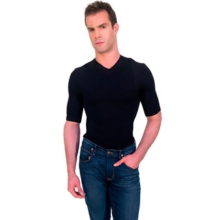 Foto 1 | Foto 1 | Camiseta Faja I Love Shape M4005 Negra Cuello en V para Hombre