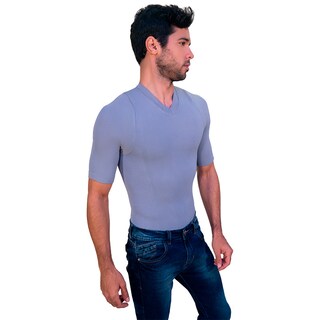 Foto 2 | Foto 2 | Camiseta Faja Cuello V con Mangas I Love Shape M4005 Gris para Hombre