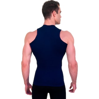 Foto 2 | Foto 2 | Camiseta Faja De Hombre Cuello En V Sin Mangas Azul I Love Shape M4006 T M