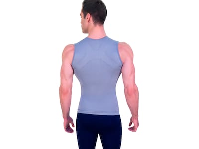 Foto 2 | Foto 2 | Camiseta Faja Cuello Redondo Sin Mangas I Love Shape M4004 Gris para Hombre