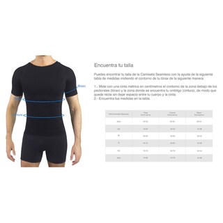 Foto 5 | Foto 5 | Camiseta Faja De Hombre Cuello Redondo Con Mangas Negra I Love Shape M4003 T Xxg