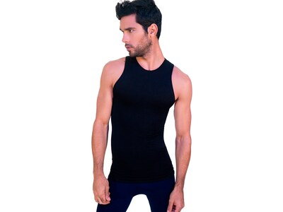Foto 1 | Foto 1 | Camiseta Faja Sin Mangas I Love Shape M4004 Negra para Hombre