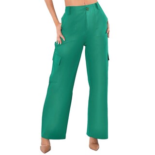 Foto 1 | Foto 1 | Pantalón Wide Legs Pant-1002 Verde para Mujer