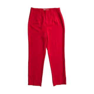 Foto 3 | Foto 3 | Pantalón Alto de Pinzas Lc Rojo para Mujer