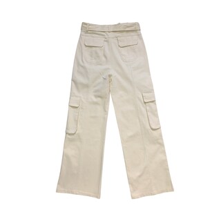 Foto 5 | Foto 5 | Pantalón Cargo con Cinturón Lc Blanco para Mujer