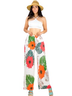 Foto 1 | Foto 1 | Pantalones De Pierna Ancha Stretch Panta-1007 Con Diseñi Plisado