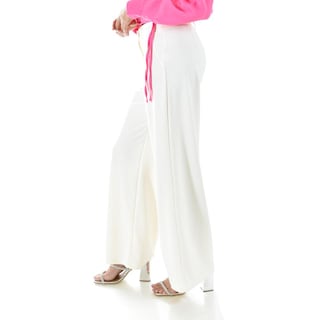 Foto 3 | Foto 3 | Pantalón Roman Fashion Pierna Ancha Blanco