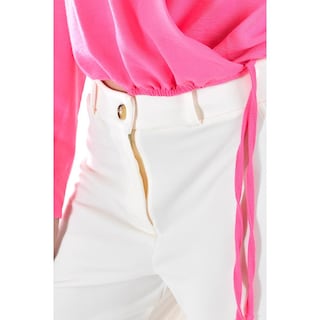 Foto 5 | Foto 5 | Pantalón Roman Fashion Pierna Ancha Blanco