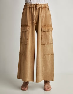 Foto 1 | Foto 1 | Pantalón Devendi Color Camel Wide Leg Stretch