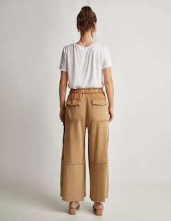 Foto 4 | Foto 4 | Pantalón Devendi Color Camel Wide Leg Stretch