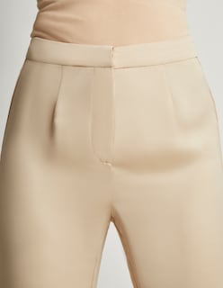 Foto 4 | Foto 4 | Pantalón Devendi Color Biege Campana Satinado
