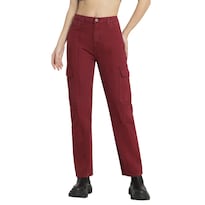 Jeans Mujer Lee Cargo 506 Vino
