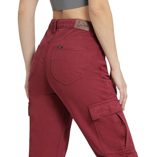 Foto 5 | Foto 5 | Jeans Mujer Lee Cargo 506 Vino