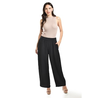 Foto 1 | Foto 1 | Pantalon De Pierna Ancha Roman Fashion / Juvenil, 9202 (negro) Negro