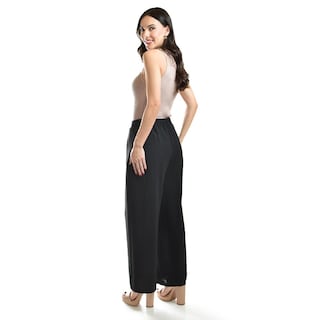 Foto 3 | Foto 3 | Pantalon De Pierna Ancha Roman Fashion / Juvenil, 9202 (negro) Negro