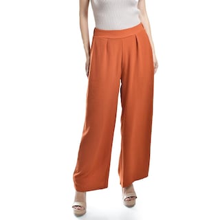 Foto 5 | Foto 5 | Pantalon De Pierna Ancha Roman Fashion / Juvenil, 9202 (chedron) Naranja Oscuro