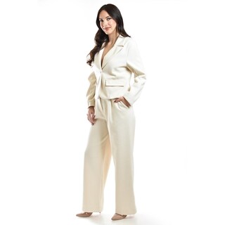 Foto 2 | Foto 2 | Set De Pantalon Y Blazer Con Textura Roman Fashion /juvenil, 127 (hueso) Beige