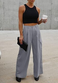 Foto 2 | Foto 2 | Pantalones Cargo Dokotoo Lounge 2024 Fall Gris para Mujer- Venta Internacional