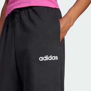 Foto 7 | Foto 7 | Pants Essentials Linear Felpa Francesa Puños Ajustados Adidas Negros para Mujer