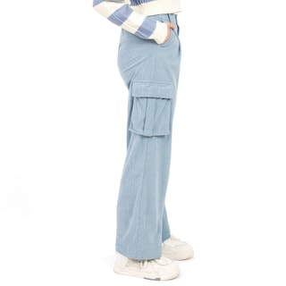Foto 2 | Foto 2 | Pantalón con Doble Bolsa Lateral y Pinzas Quarry Azul para Mujer