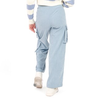 Foto 3 | Foto 3 | Pantalón con Doble Bolsa Lateral y Pinzas Quarry Azul para Mujer