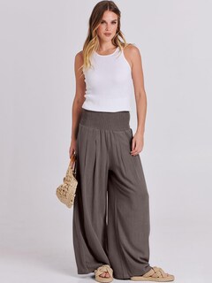 Foto 5 | Foto 5 | Pantalón Anrabess Lino Café para Mujer - Venta Internacional