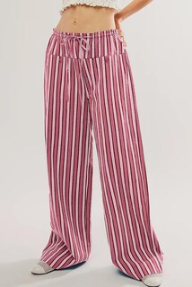 Foto 3 | Foto 3 | Pantalones Acelit Para Mujer, Casuales, A Rayas, Color Rosa - Venta Internacional.