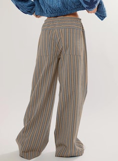 Foto 2 | Foto 2 | Pantalones Acelitt Para Mujer, Casuales, A Rayas, Color Caqui - Venta Internacional.